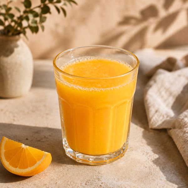 Orange juice in a glass